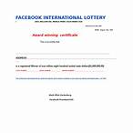 facebook international lottery